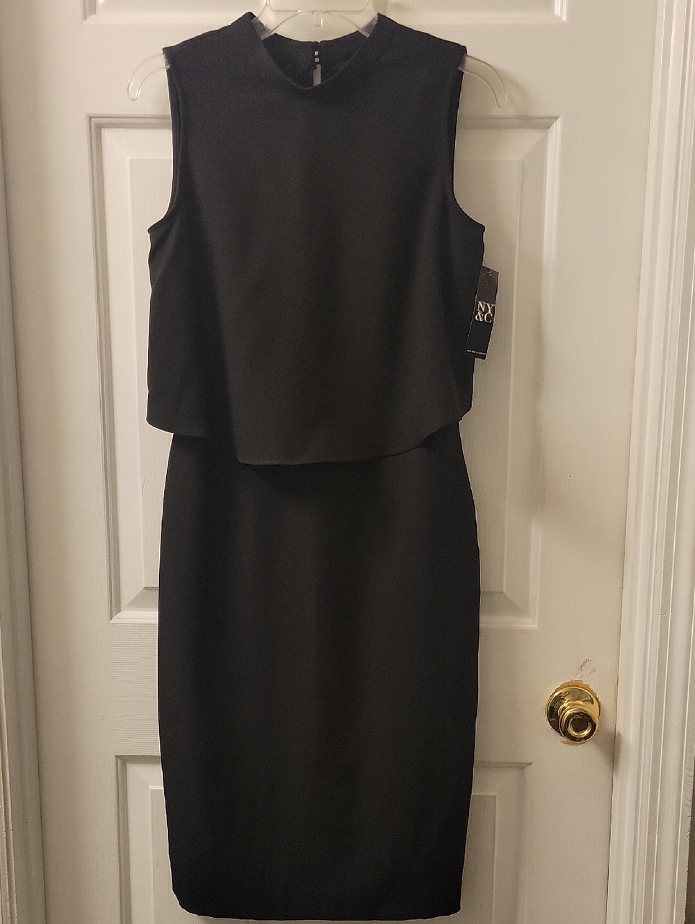 New York & Company Black Sleeveless Dress with Tag
